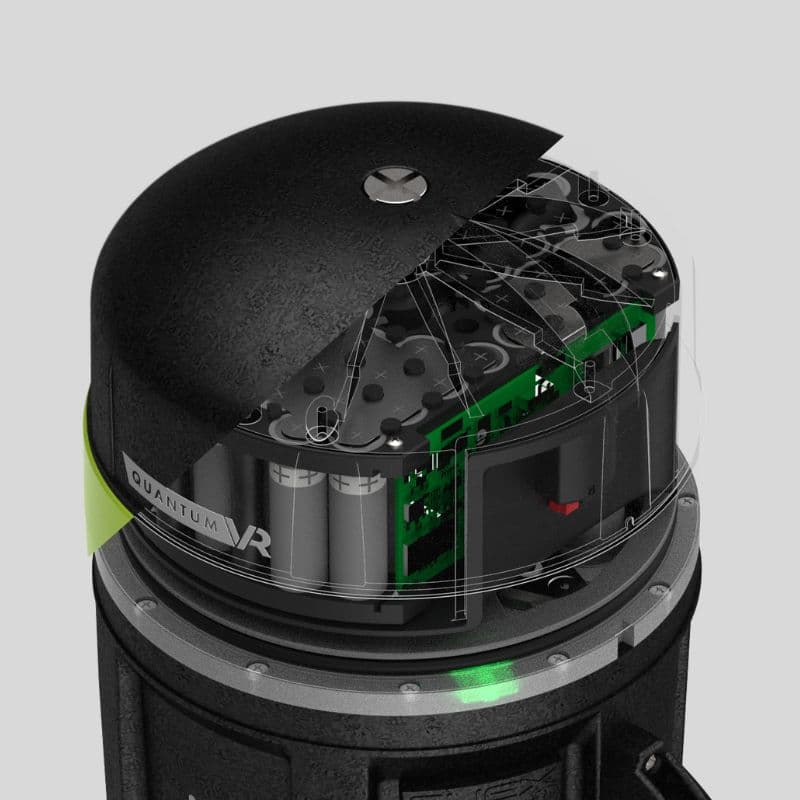 Transparente Ansicht der Akkunase der VR Series mit sichtbaren Zellen
