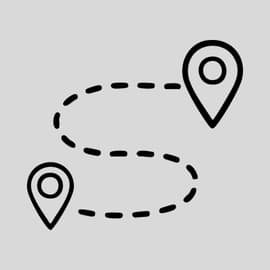 Highlight icon — review your route and selected markers