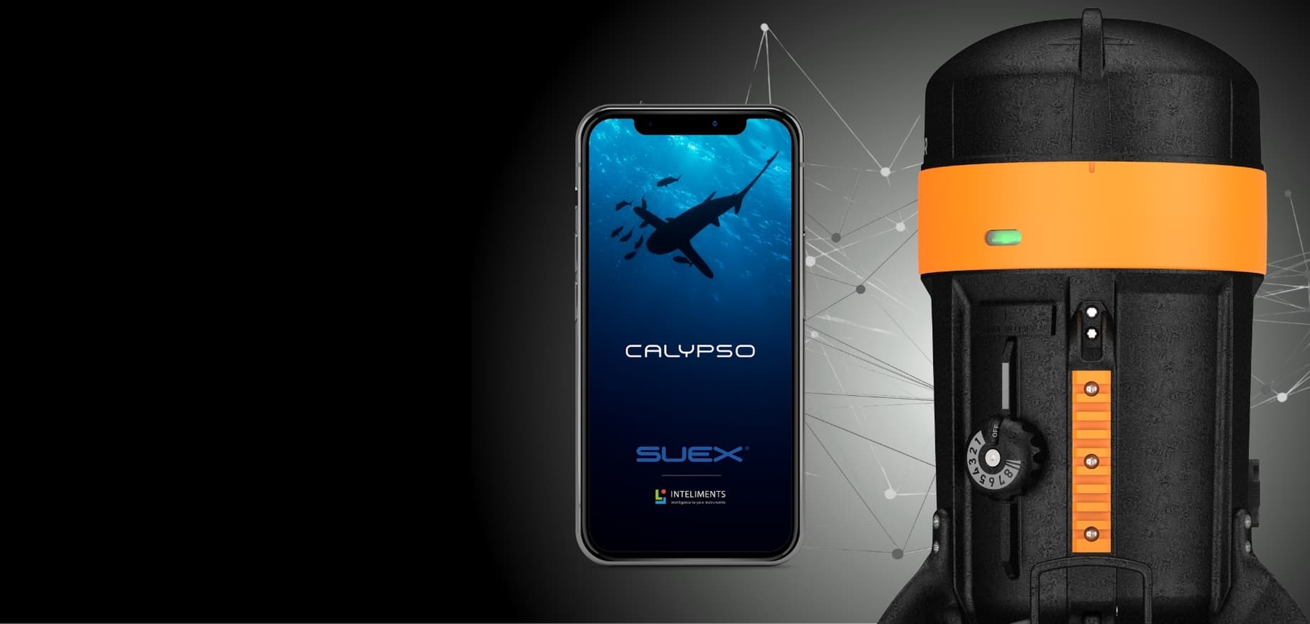 Smartphone mit der Calypso App neben dem DPV der VR Series
