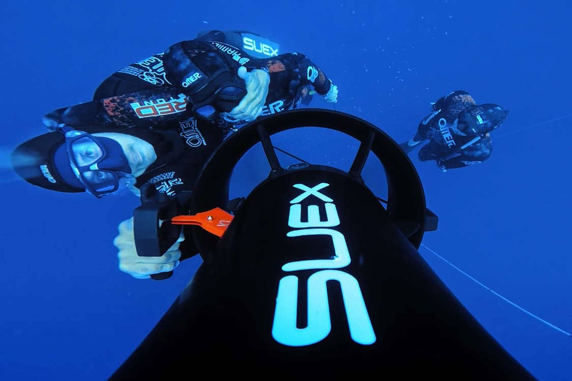 Pierre Frollà, the record-breaking freediver, an ambassador for Suex