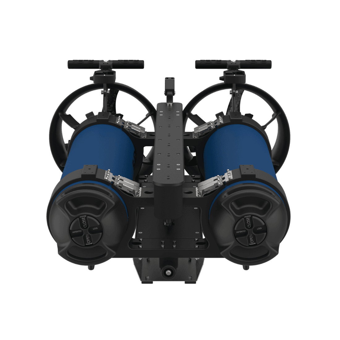 Gemini frame with two Goldfinder units paired, front view