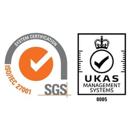 SGS Zertifizierungssiegel ISO 27001