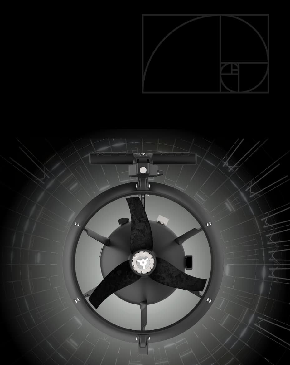 Hydrodynamisches Profil des Goldfinder DPV im Nautilus Concept Design