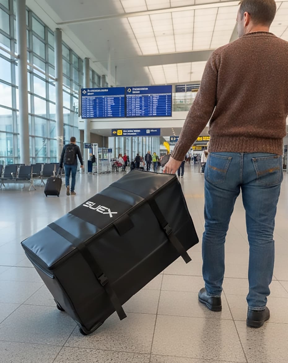 Goldfinder XJ DPV in der Travel Konfiguration, bereit für den Flug