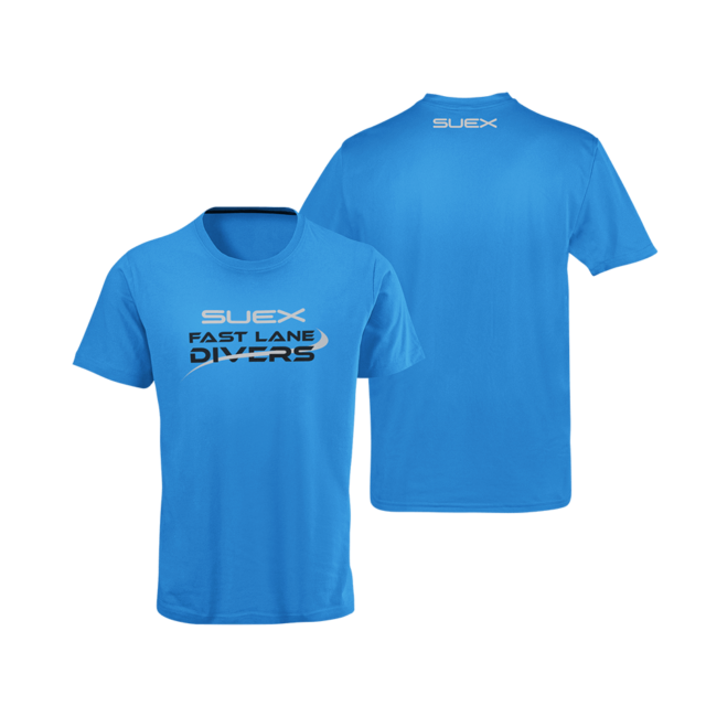 FAST LANE DIVERS NAVY BLUE T-SHIRT - Suex